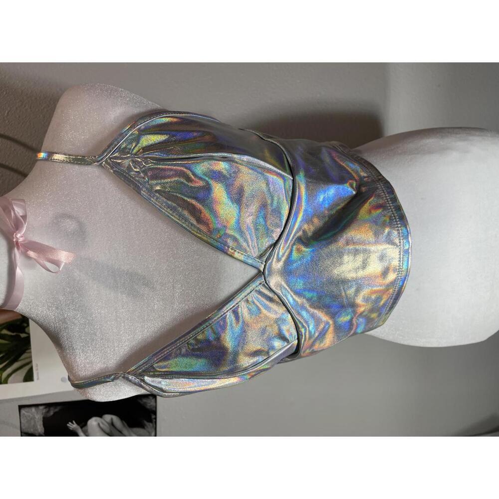 Vinaderhom Women's Metallic Crop Top- Size XL NWOT